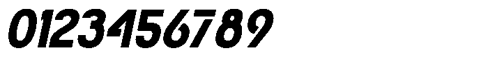 Navigable Extra Bold Condensed Italic Font OTHER CHARS