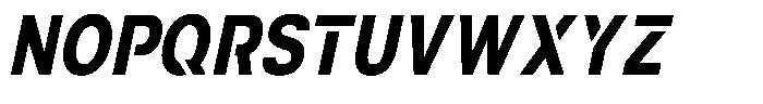 Navigable Extra Bold Condensed Italic Font UPPERCASE