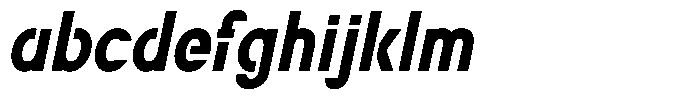 Navigable Extra Bold Condensed Italic FONT