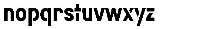 Navigable Extra Bold Condensed Font LOWERCASE