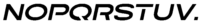Navigable Extra Bold Ex Italic Font UPPERCASE