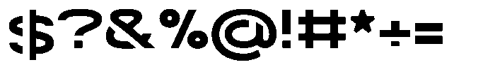 Navigable Extra Bold Ex Font OTHER CHARS