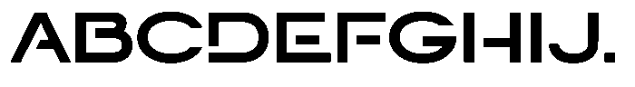 Navigable Extra Bold Ex Font UPPERCASE
