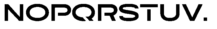 Navigable Extra Bold Ex Font UPPERCASE