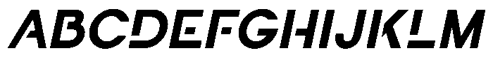 Navigable Extra Bold Italic Font UPPERCASE