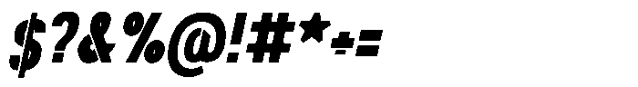 Navigable Extra Bold Nr Italic Font OTHER CHARS