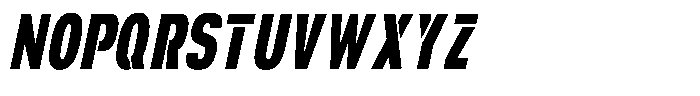 Navigable Extra Bold Nr Italic Font UPPERCASE