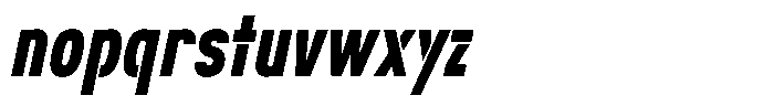 Navigable Extra Bold Nr Italic Font LOWERCASE
