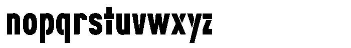 Navigable Extra Bold Nr Font LOWERCASE