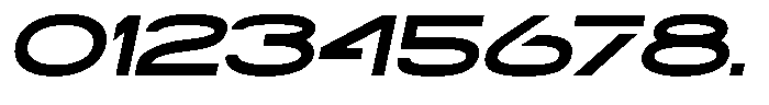 Navigable Extra Bold Wd Italic Font OTHER CHARS