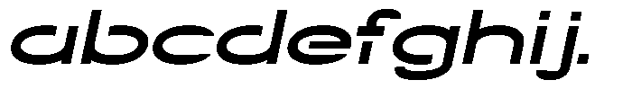 Navigable Extra Bold Wd Italic FONT