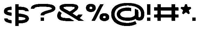 Navigable Extra Bold Wd Font OTHER CHARS