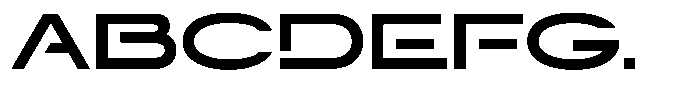 Navigable Extra Bold Wd Font UPPERCASE