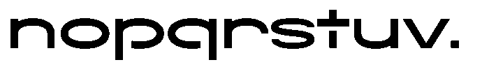 Navigable Extra Bold Wd Font LOWERCASE