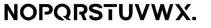 Navigable Extra Bold Font UPPERCASE