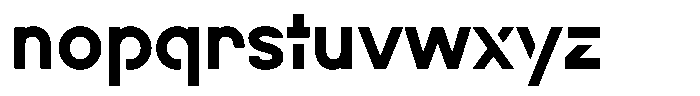 Navigable Extra Bold Font LOWERCASE