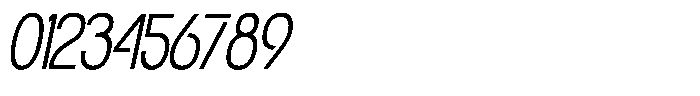 Navigable Extra Light Condensed Italic Font OTHER CHARS