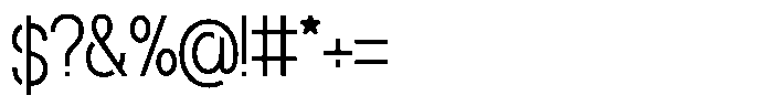 Navigable Extra Light Condensed Font OTHER CHARS
