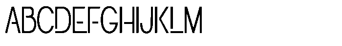 Navigable Extra Light Condensed Font UPPERCASE