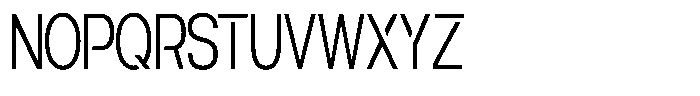 Navigable Extra Light Condensed Font UPPERCASE
