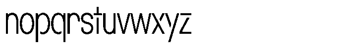 Navigable Extra Light Condensed Font LOWERCASE