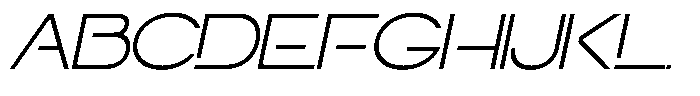 Navigable Extra Light Ex Italic Font UPPERCASE