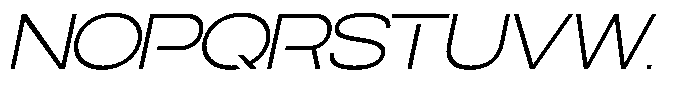 Navigable Extra Light Ex Italic Font UPPERCASE