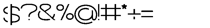 Navigable Extra Light Ex Font OTHER CHARS