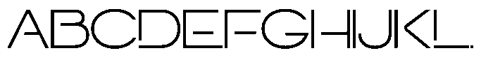 Navigable Extra Light Ex Font UPPERCASE