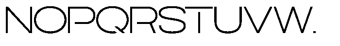 Navigable Extra Light Ex Font UPPERCASE