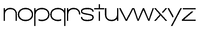 Navigable Extra Light Ex Font LOWERCASE