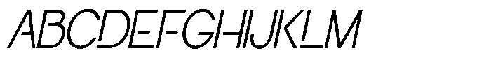 Navigable Extra Light Italic Font UPPERCASE
