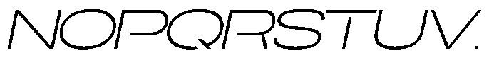 Navigable Extra Light Wd Italic Font UPPERCASE
