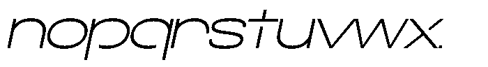 Navigable Extra Light Wd Italic Font LOWERCASE
