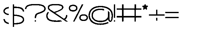 Navigable Extra Light Wd Font OTHER CHARS