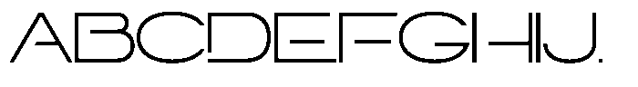 Navigable Extra Light Wd Font UPPERCASE