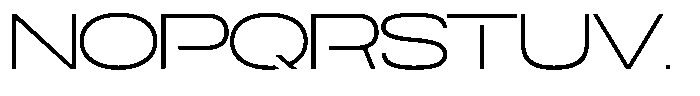 Navigable Extra Light Wd Font UPPERCASE