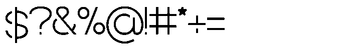 Navigable Extra Light Font OTHER CHARS