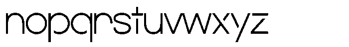 Navigable Extra Light Font LOWERCASE