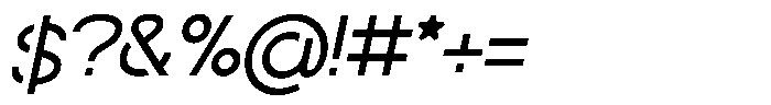 Navigable It Font OTHER CHARS