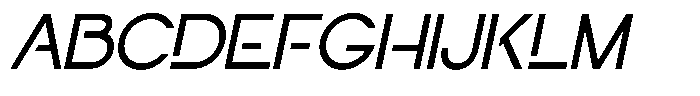 Navigable It Font UPPERCASE