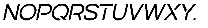 Navigable It Font UPPERCASE