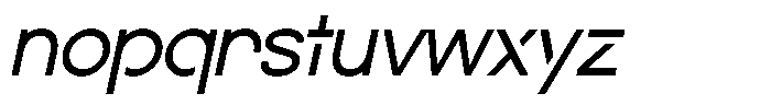 Navigable It Font LOWERCASE