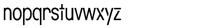Navigable Light Condensed Font LOWERCASE