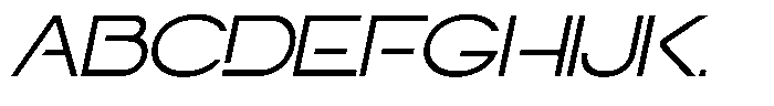 Navigable Light Ex Italic Font UPPERCASE