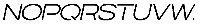 Navigable Light Ex Italic Font UPPERCASE