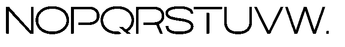 Navigable Light Ex Font UPPERCASE