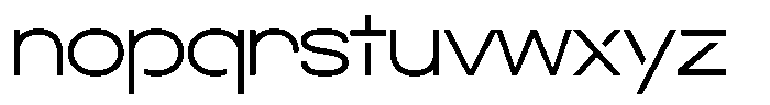 Navigable Light Ex Font LOWERCASE