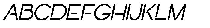 Navigable Light Italic Font UPPERCASE