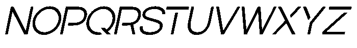 Navigable Light Italic Font UPPERCASE